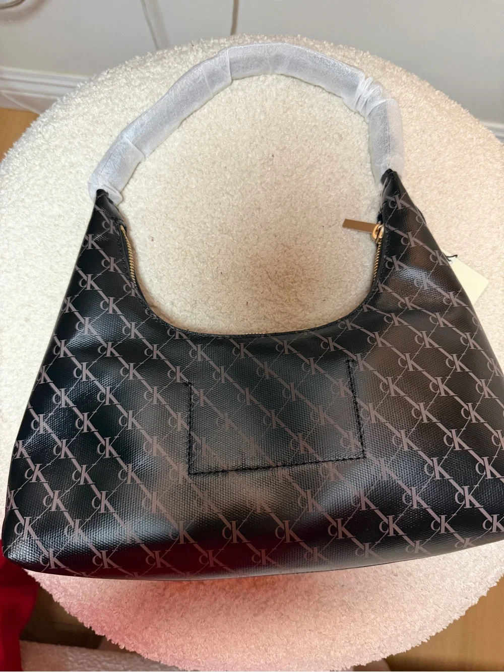 Calvin Klein Black Monogram Shoulder Bag